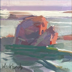 "Greene & Greene" Paesaggio impressionista originale, pittura a olio