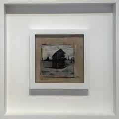 "Leadville (Leadville CO)" - Impressionistische Landschaft, Mischtechnik auf Papier