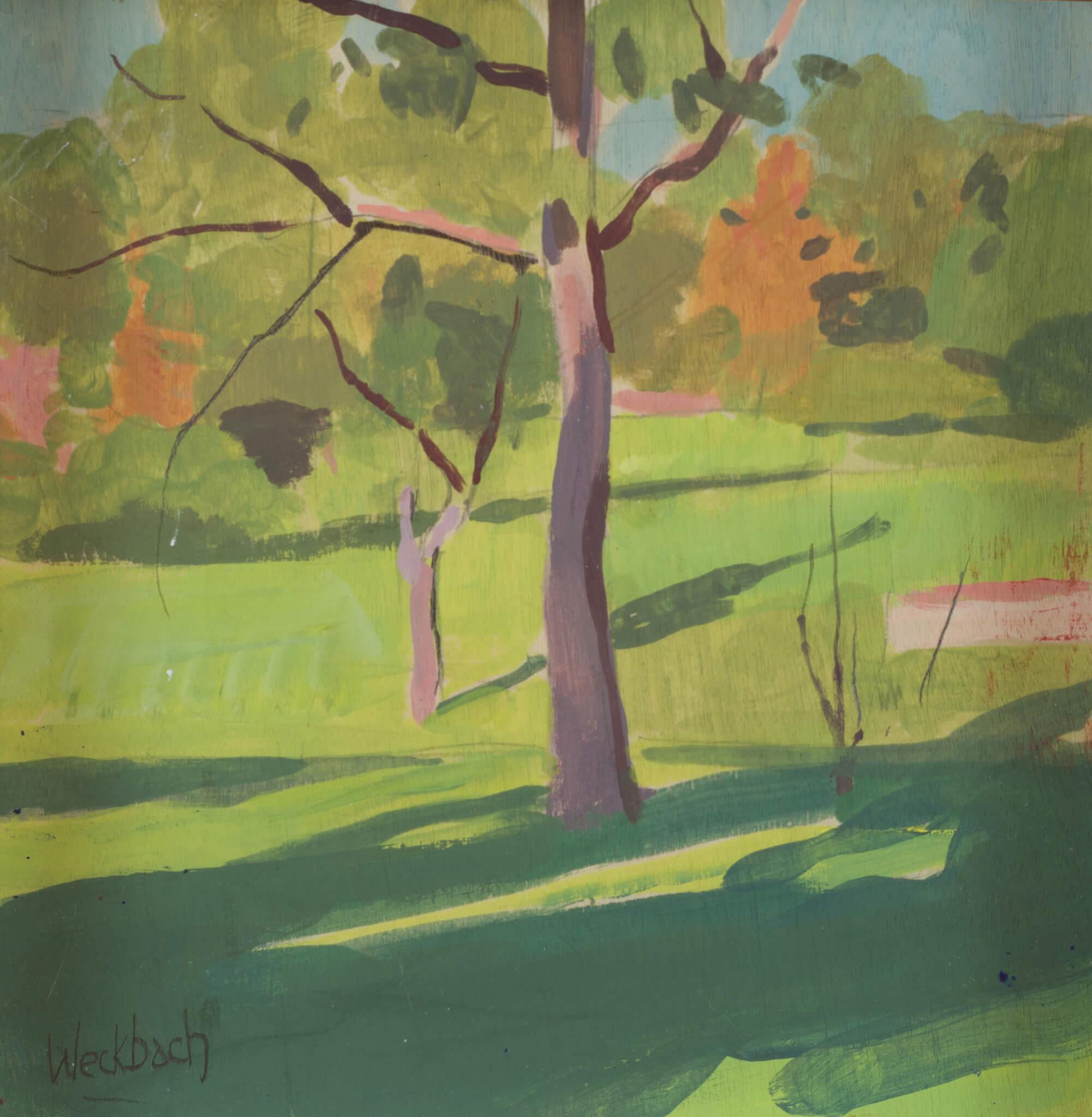 "Spring Morning" Original Impressionist Landscape, Watercolor Painting