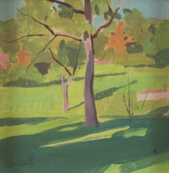 "Spring Morning" Original Impressionist Landscape, Watercolor Painting