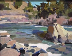 "Stream of Color" (Foxton, CO) - Impressionist Landscape, Watercolor Painting
