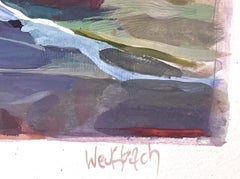 "Summer Tide" (2021), Original Mixed-Media Land and Waterscape Painting