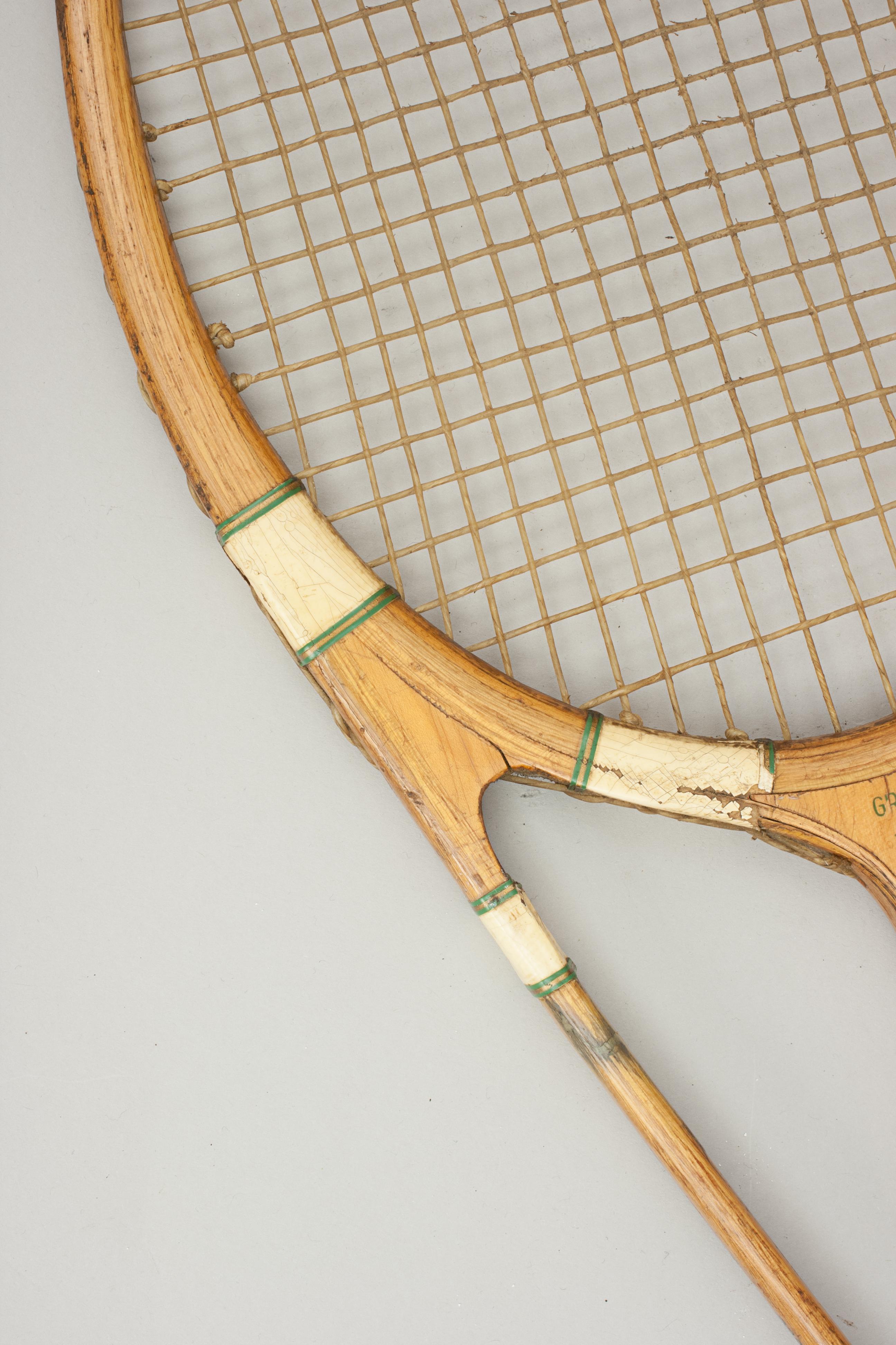 Hazell Streamline Tennis Racket, Green Star, Frank Donisthorpe 3