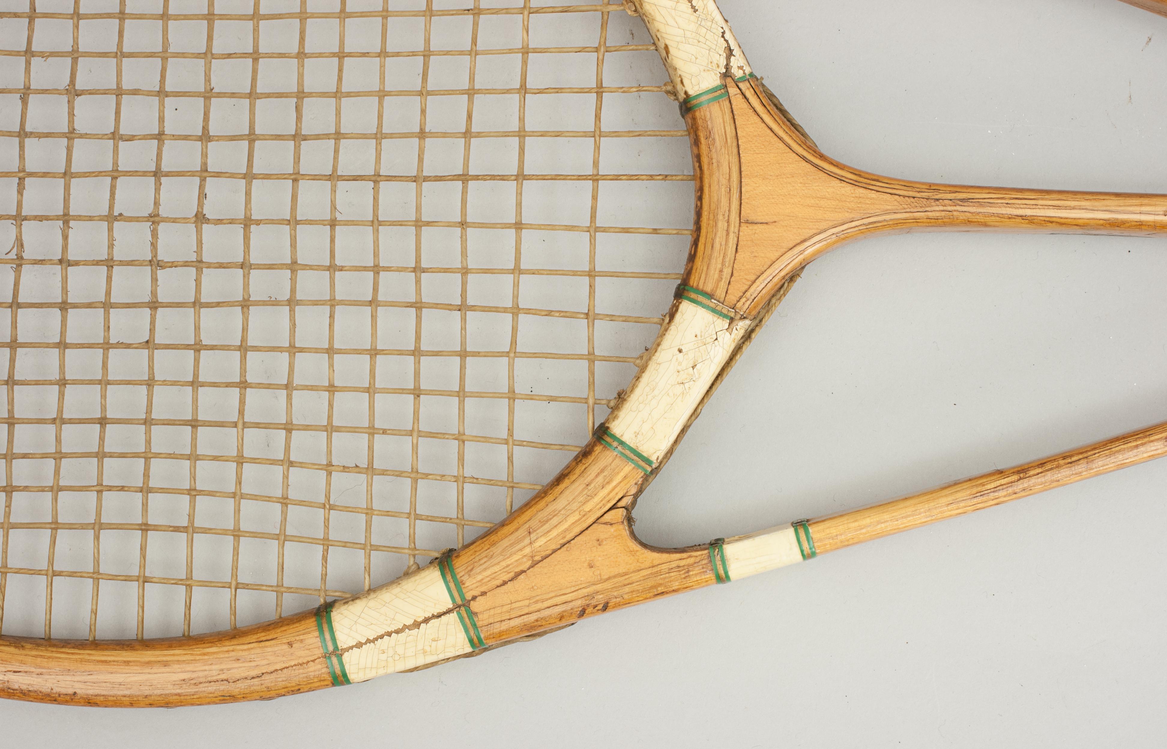 Hazell Streamline Tennis Racket, Green Star, Frank Donisthorpe 4
