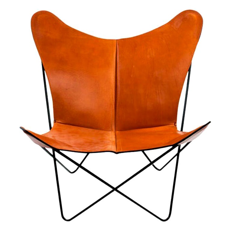 Hazelnut and Black Trifolium Chair by Ox Denmarq For Sale