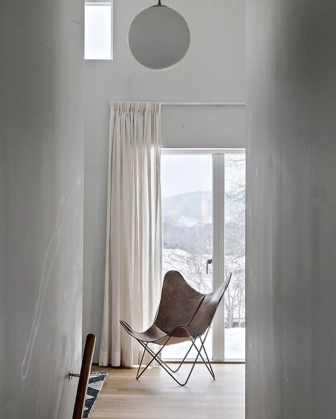 Contemporary Hazelnut and Black Trifolium Chair by Ox Denmarq