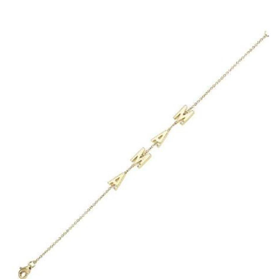 Bracelet Information
Diamond Type : Natural Diamond
Metal : 14k
Metal Color : Yellow Gold
Dimensions : 8MM H
Diamond Carat Weight : 0.03ttcw
Length : 6.5 Inches


JEWELRY CARE
Over the course of time, body oil and skin products can collect on