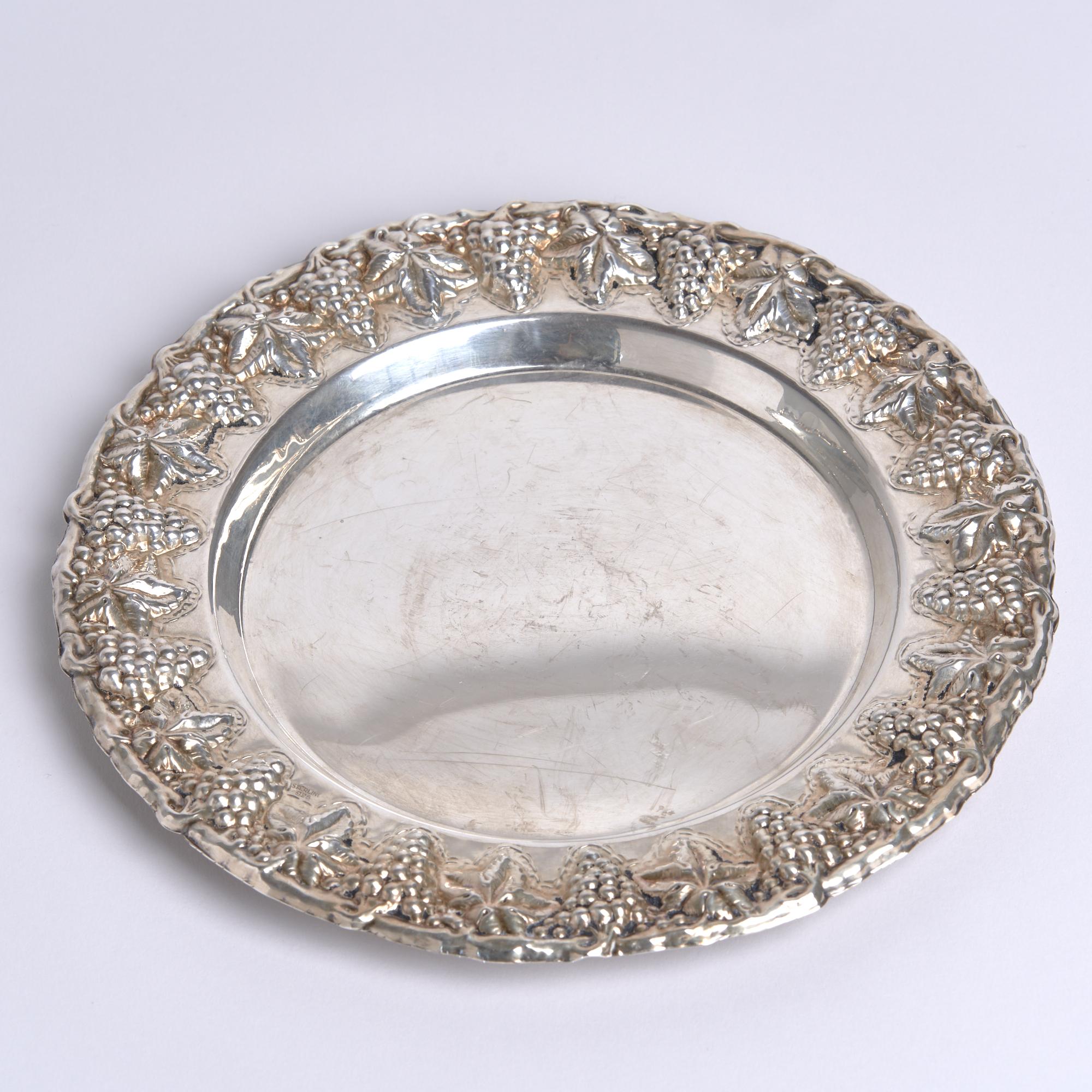 Placa de plata de ley Hazorfim Uvas en venta 1