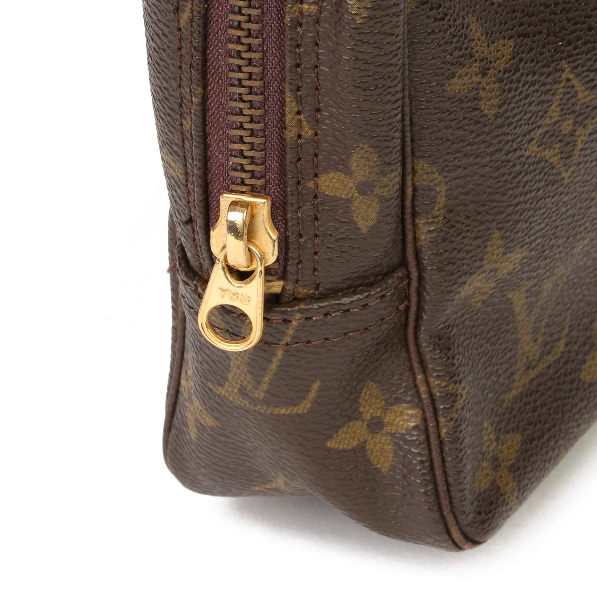 HB3734 Louis Vuitton Brown Monogram Coated Canvas Vintage Trousse Toilette 23 1