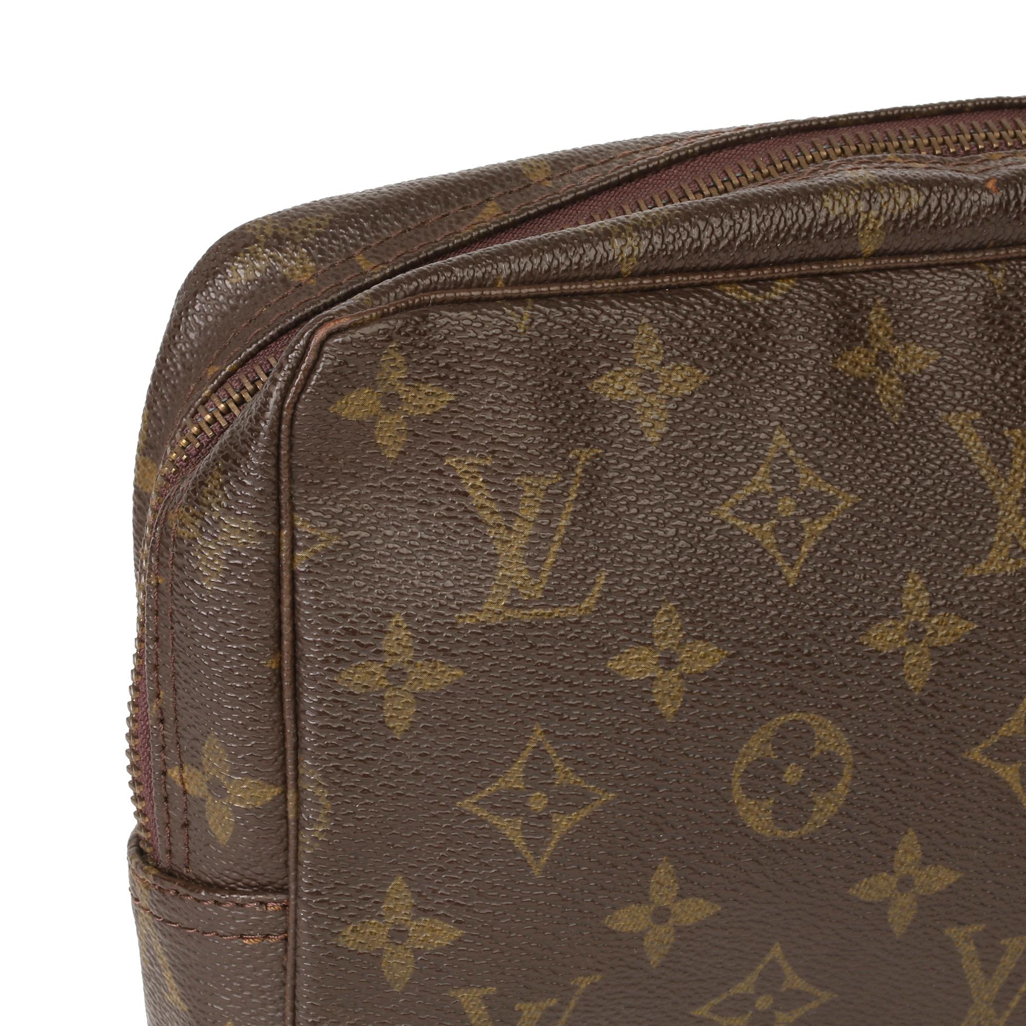 HB3734 Louis Vuitton Brown Monogram Coated Canvas Vintage Trousse Toilette 23 2