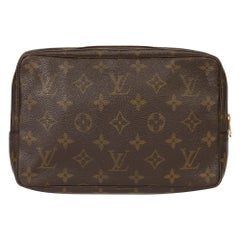 HB3734 Louis Vuitton Brown Monogram Coated Canvas Vintage Trousse Toilette 23