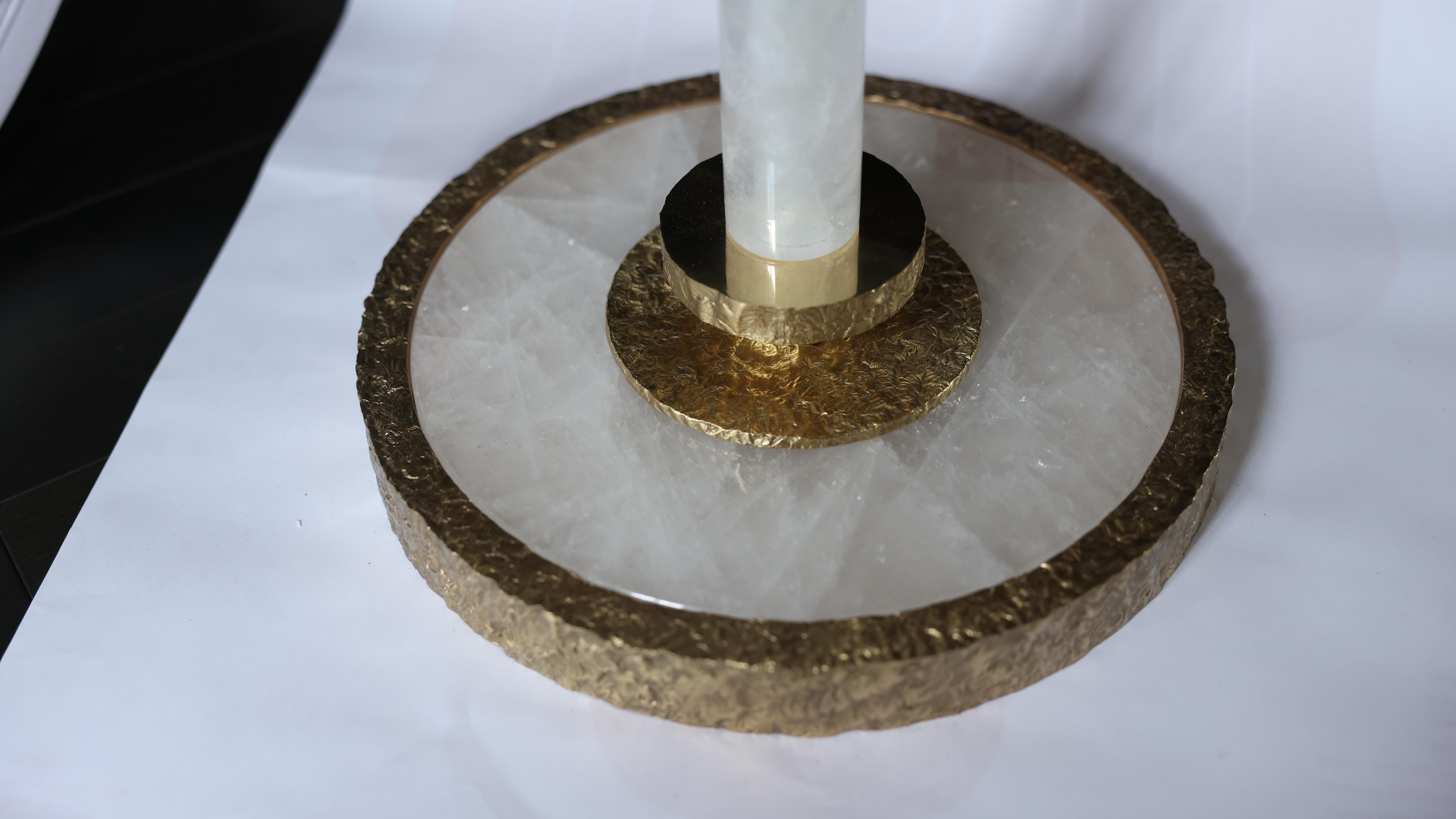 HBB72 Rock Crystal Floor Lamps In New Condition For Sale In New York, NY