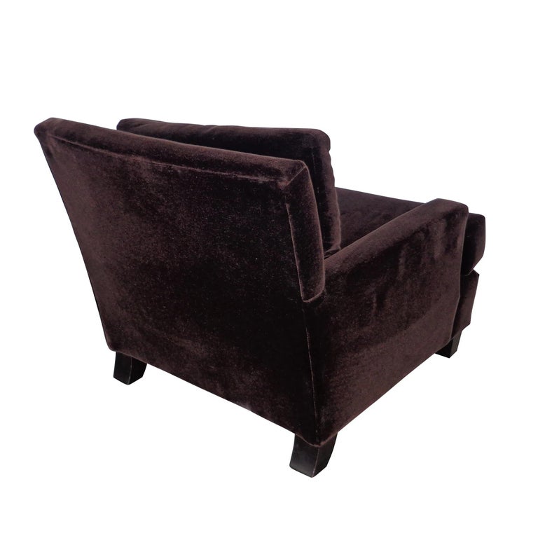 Mohair HBF Westwood Lounge Chair by Barbara Berry For Sale