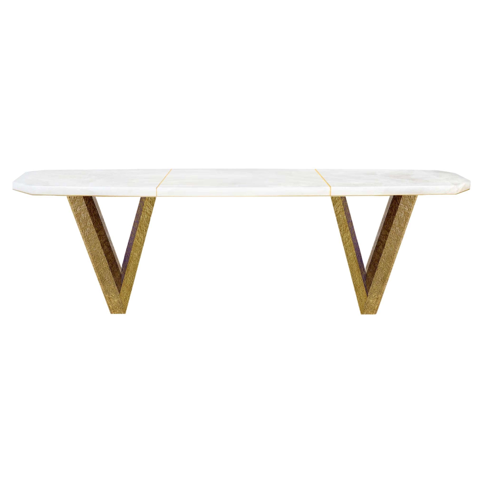 HBV Rock Crystal Console Table For Sale