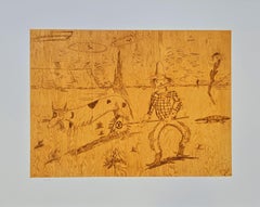 Untitled (Scarecrow with Cow), 1972 (Landfall Press, Symbolic, ~45% OFF)