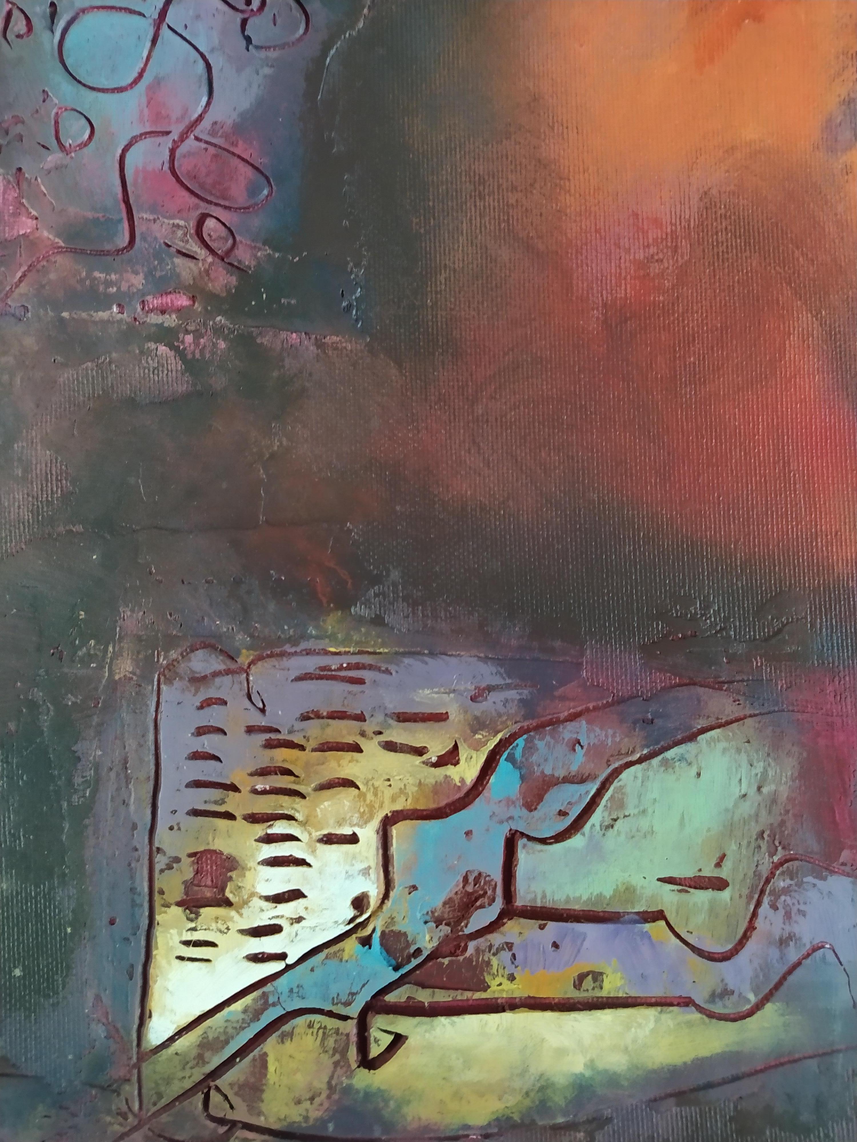 Senza titolo - Mixed Media Art Astratto di Héctor Ramírez Ortega