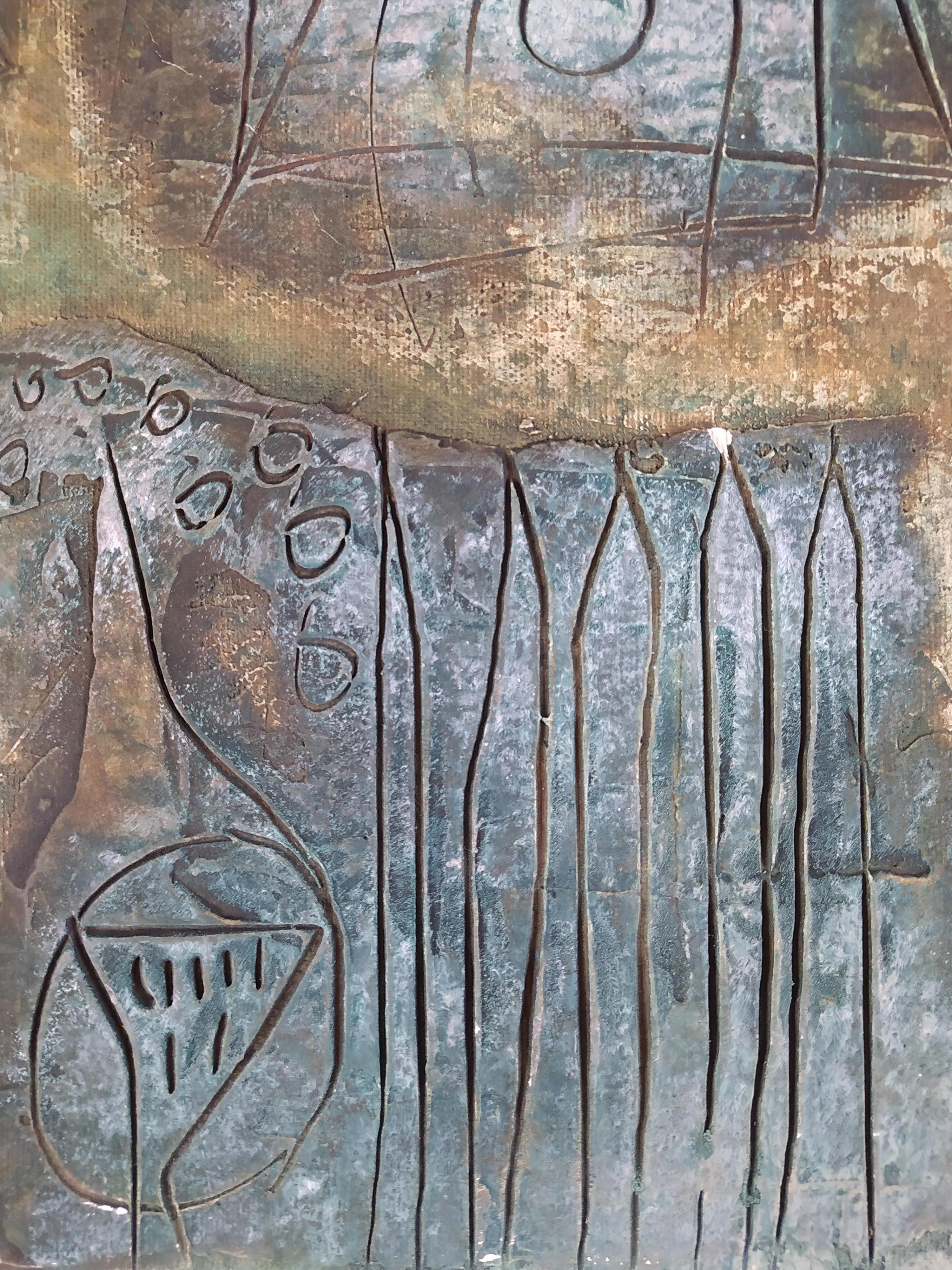 Senza titolo - Mixed Media Art Astratto di Héctor Ramírez Ortega