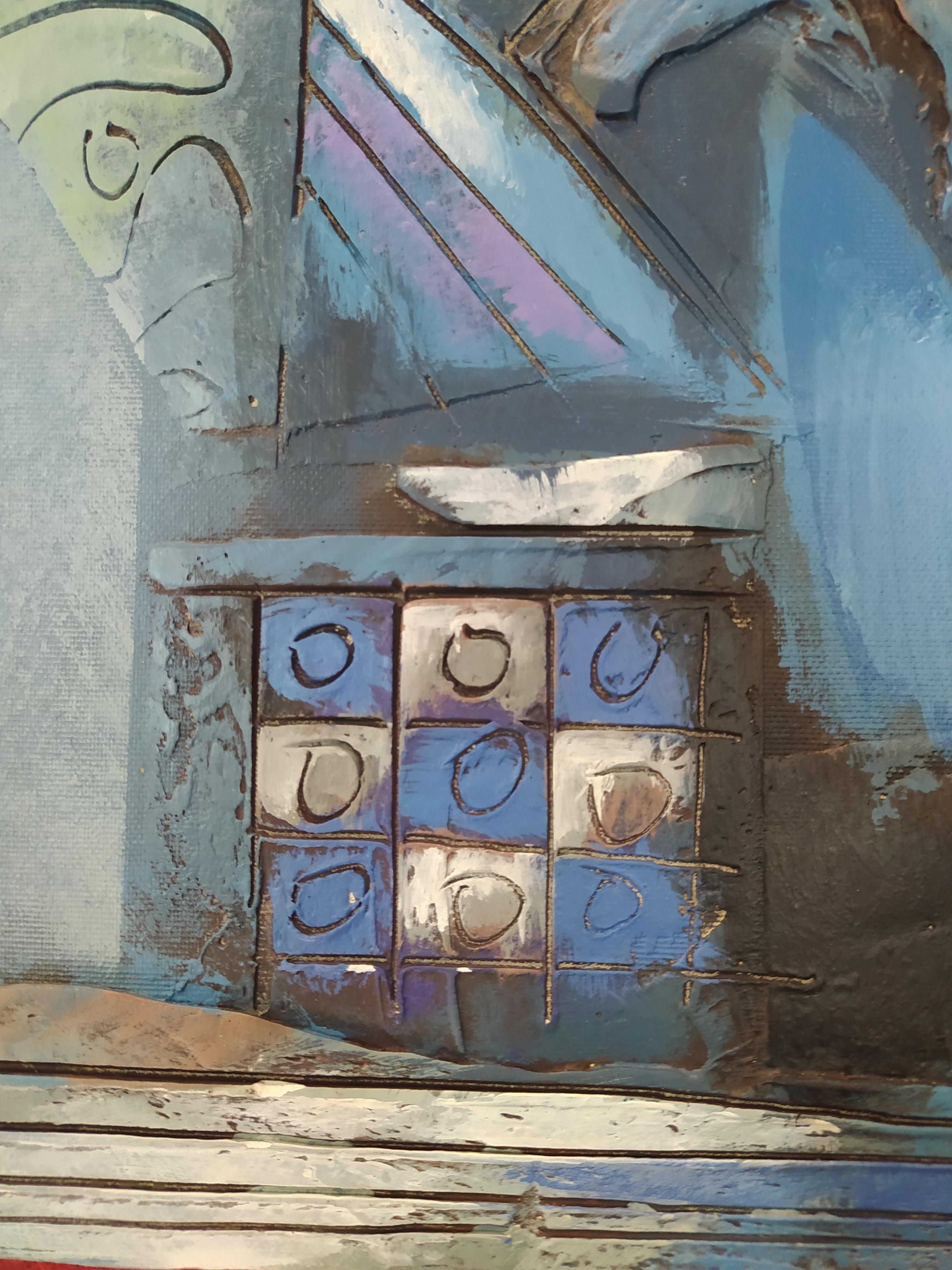 Senza titolo - Mixed Media Art Astratto di Héctor Ramírez Ortega