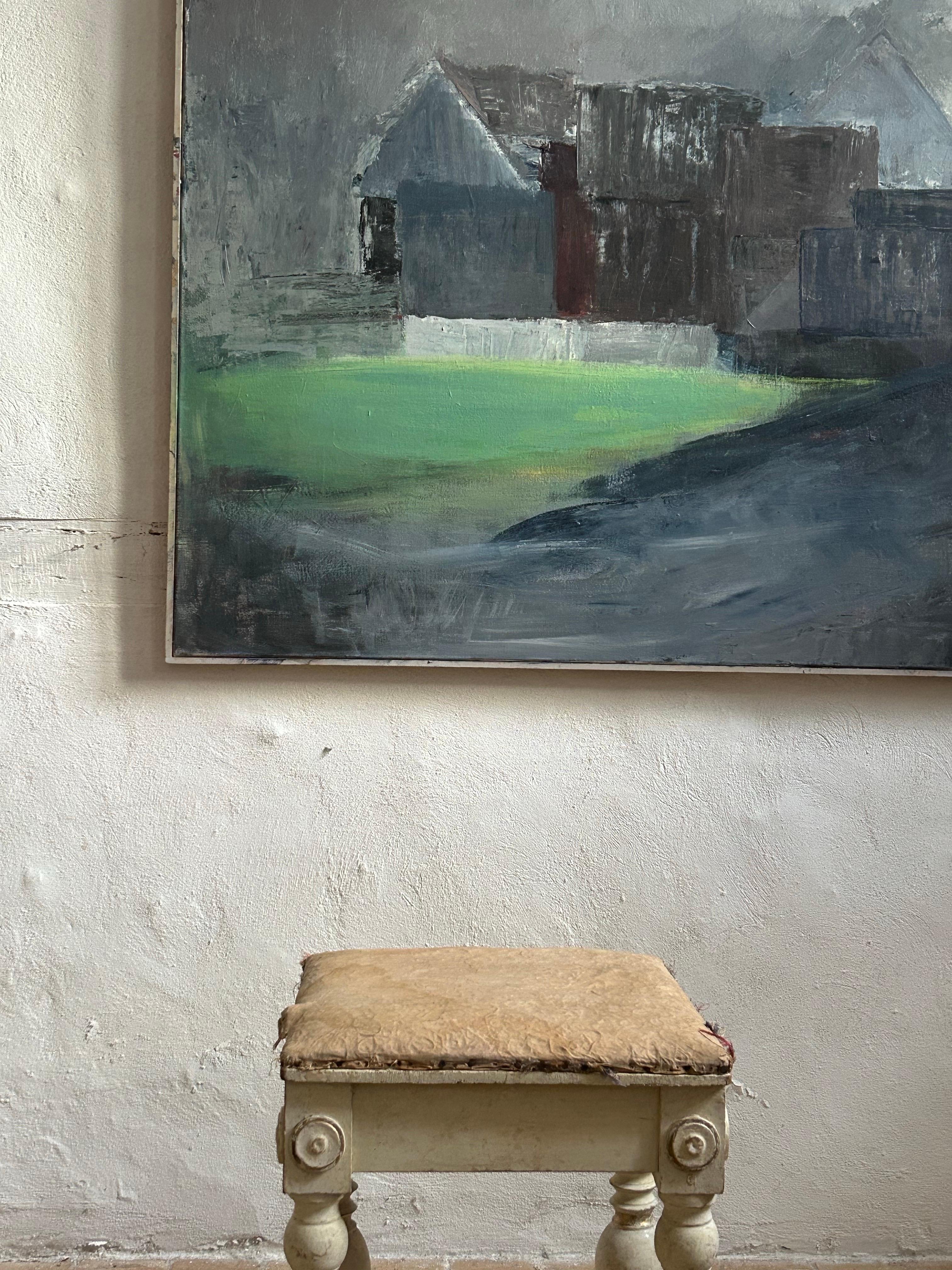 H.E. Freund Artist’s Stool in Original Paint, Denmark, 1830s In Good Condition For Sale In Valby, 84