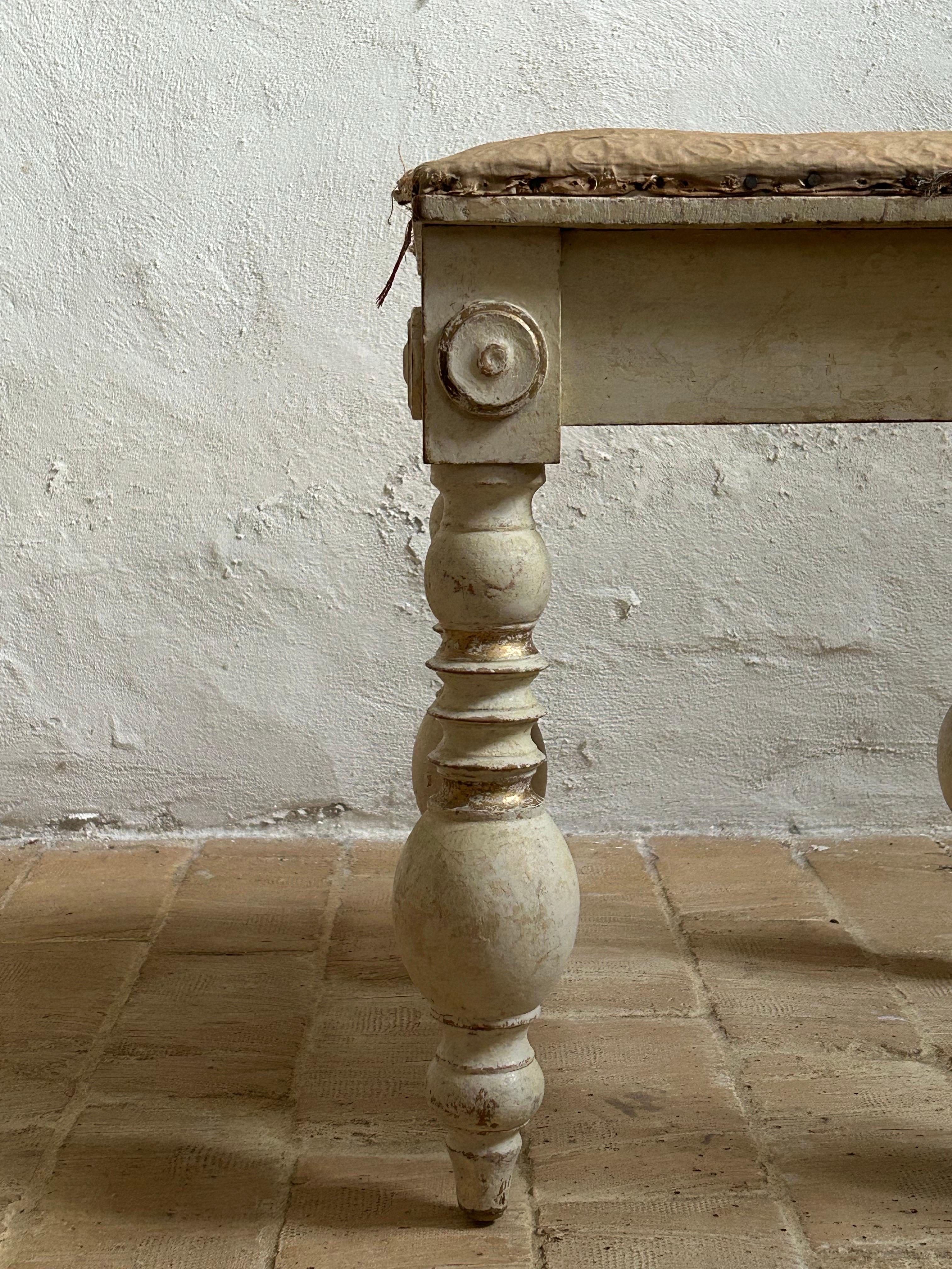 Mid-19th Century H.E. Freund Artist’s Stool in Original Paint, Denmark, 1830s For Sale
