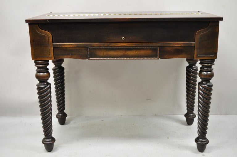 H.E. Shaw Furniture Co. Antique mahogany spinet 