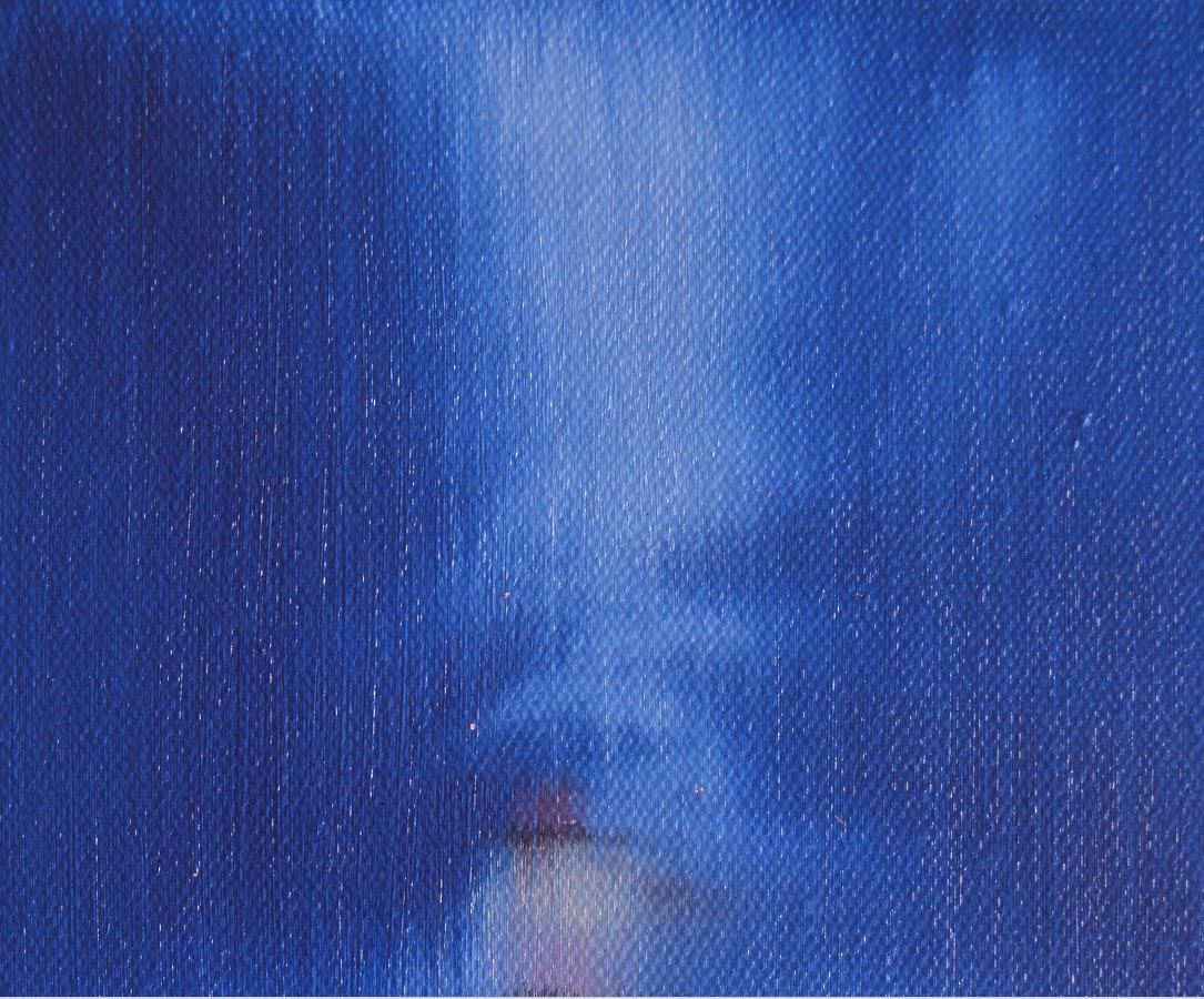 Peinture figurative contemporaine texturée - Série Aquarelle n°2 - Expressionniste Painting par He Wenjue