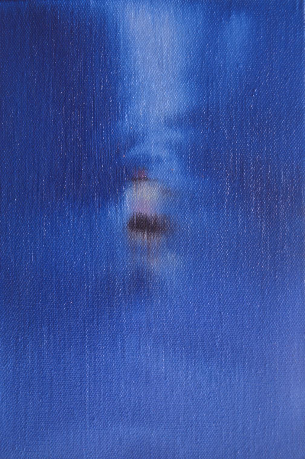 Figurative Painting He Wenjue - Peinture figurative contemporaine texturée - Série Aquarelle n°2