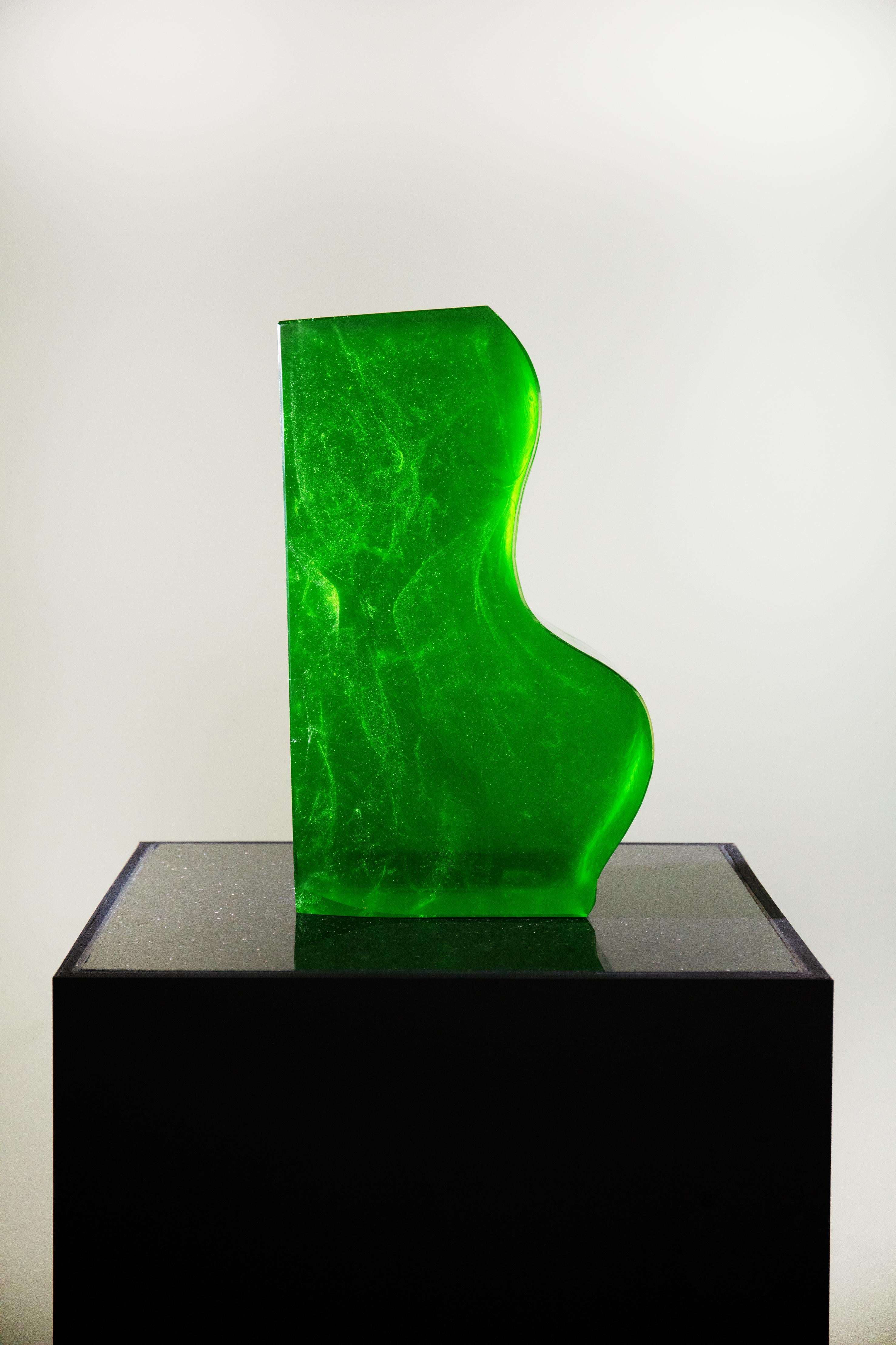 He Wenjue Abstract Sculpture - Coloured Glaze Sculpture-Series Four Seasons- Summer #3