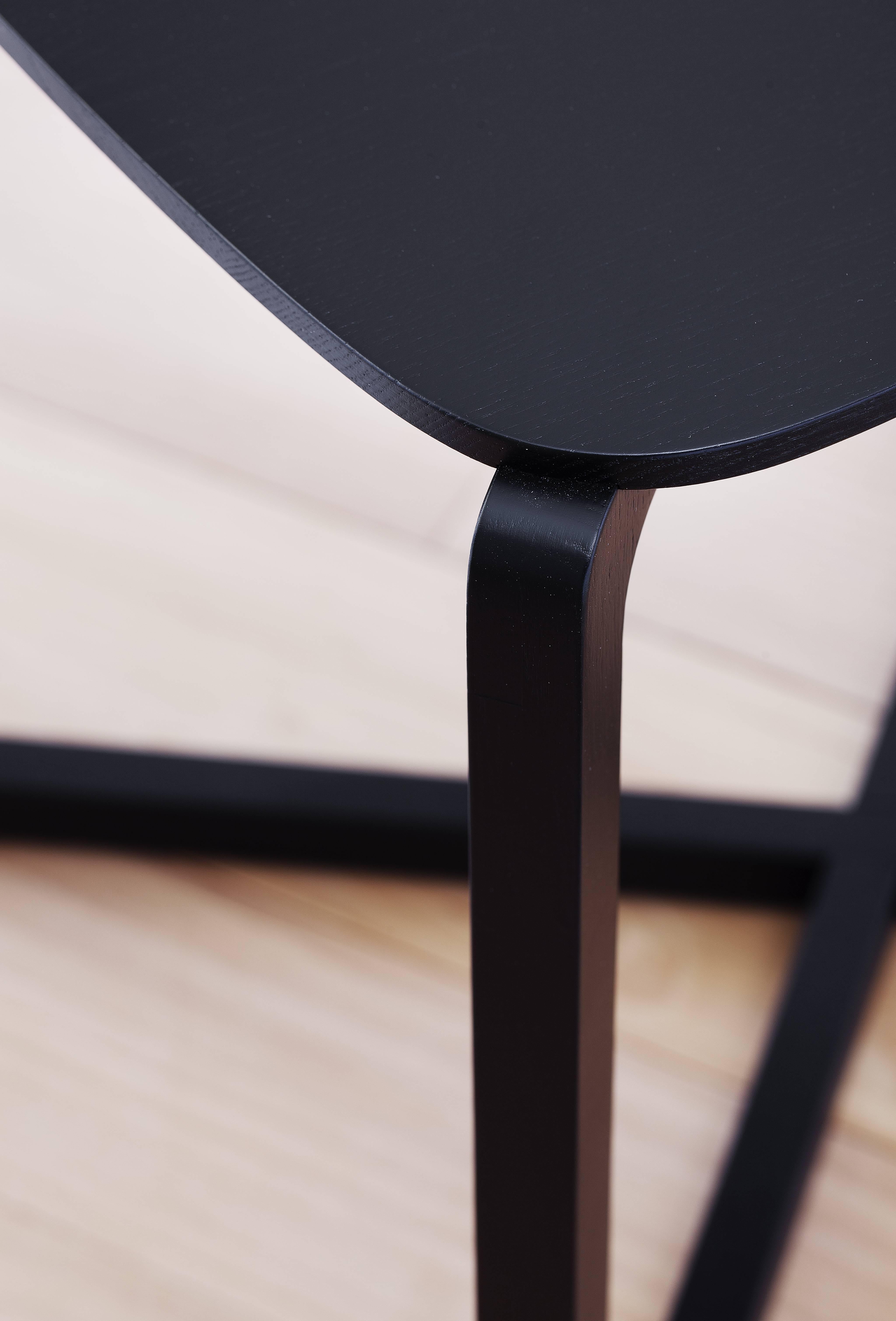 French H.E.A.D. Chair by Adentro Studio and F.Pozzi with Ashwood Black Stained For Sale