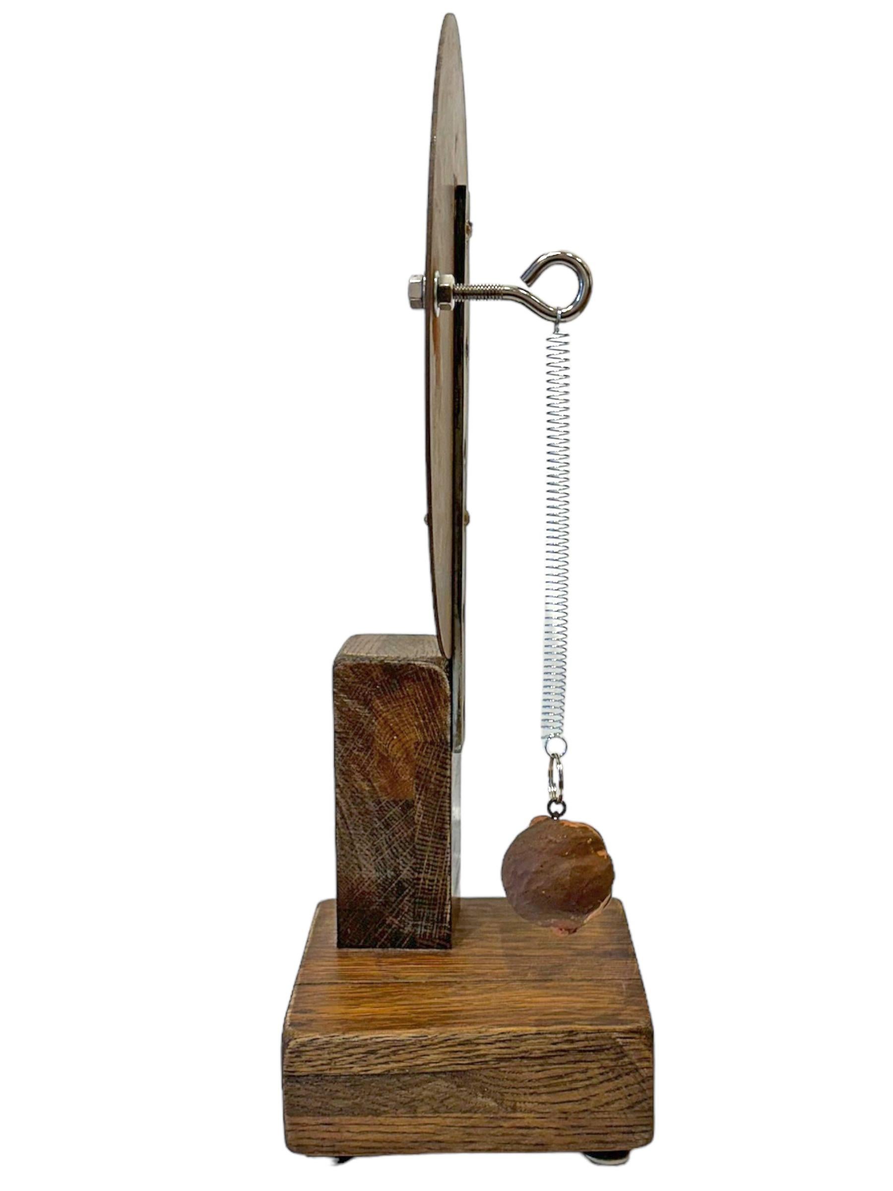Modern Head Games, Objet d'Art with Marionette Head and Found Objects For Sale