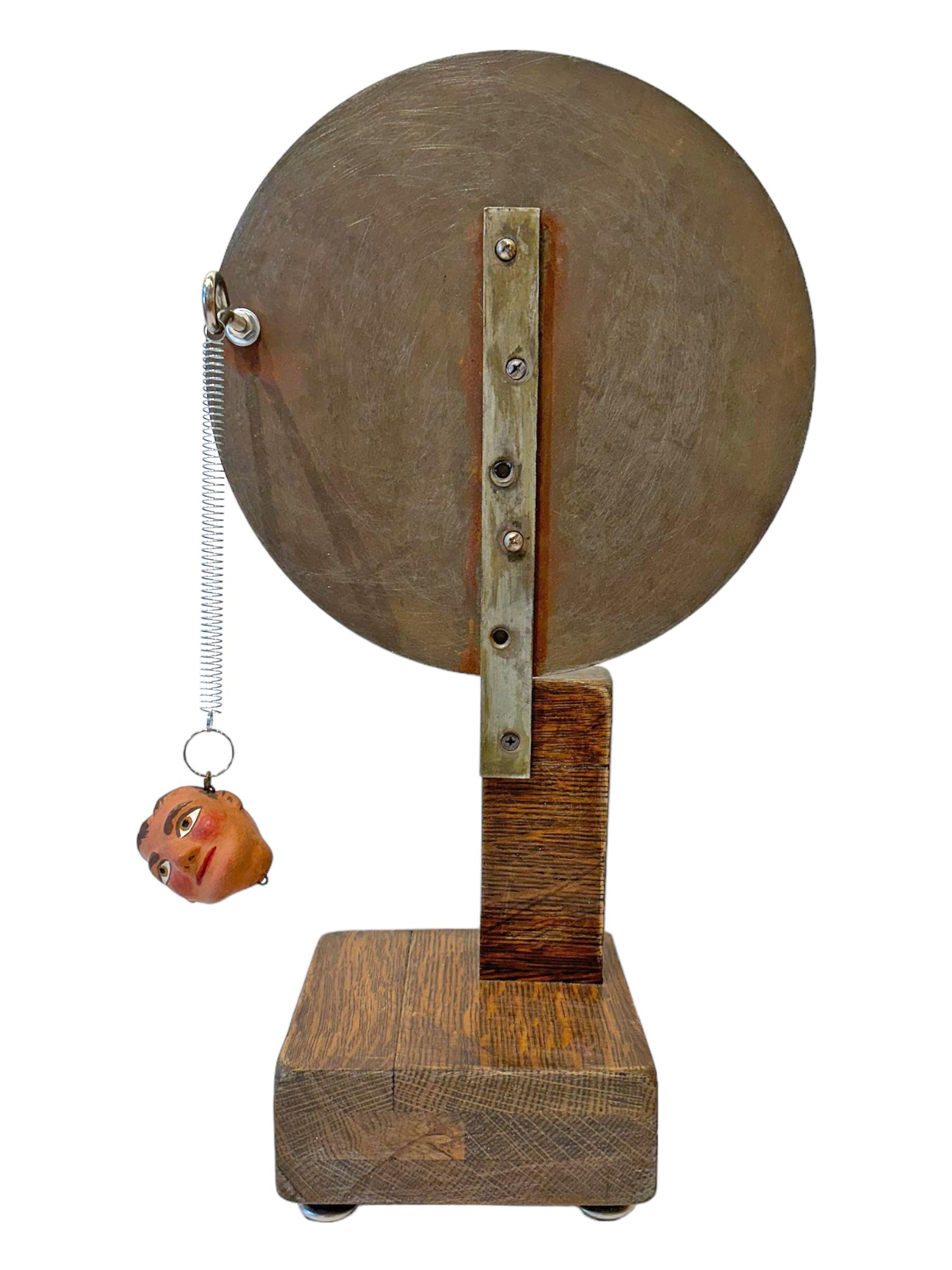 Contemporary Head Games, Objet d'Art with Marionette Head and Found Objects For Sale