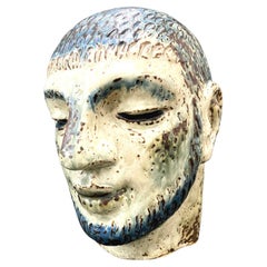 "Head of a Potter, " Highly Rare Art Deco Sculpture of Male Figure by Nielsen