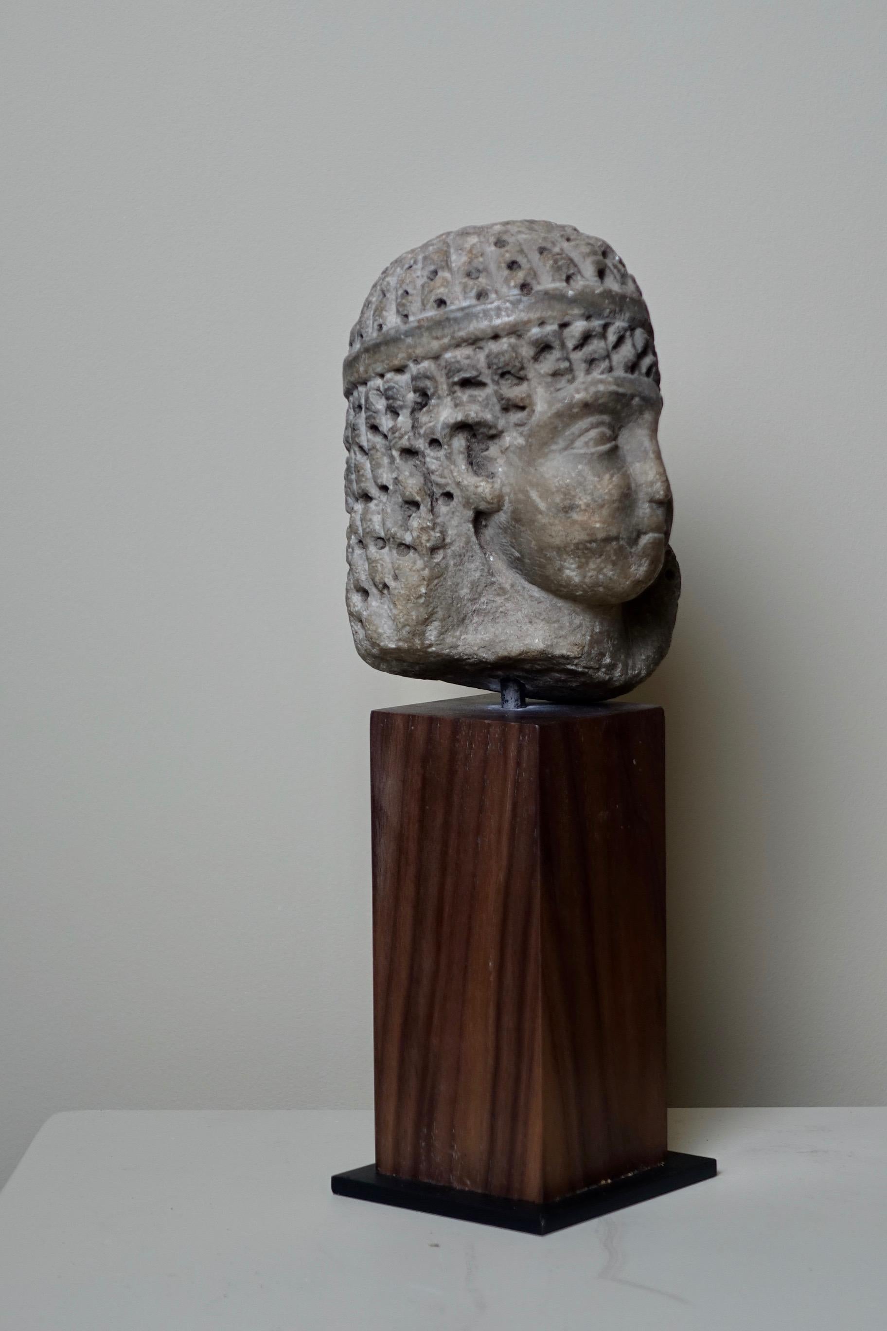 marble head of a ptolemaic queen