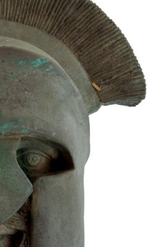 Head of a Roman Soldier Mask Wall Fountain