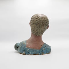 Head of a Saint from the 18th Century Wood Carving