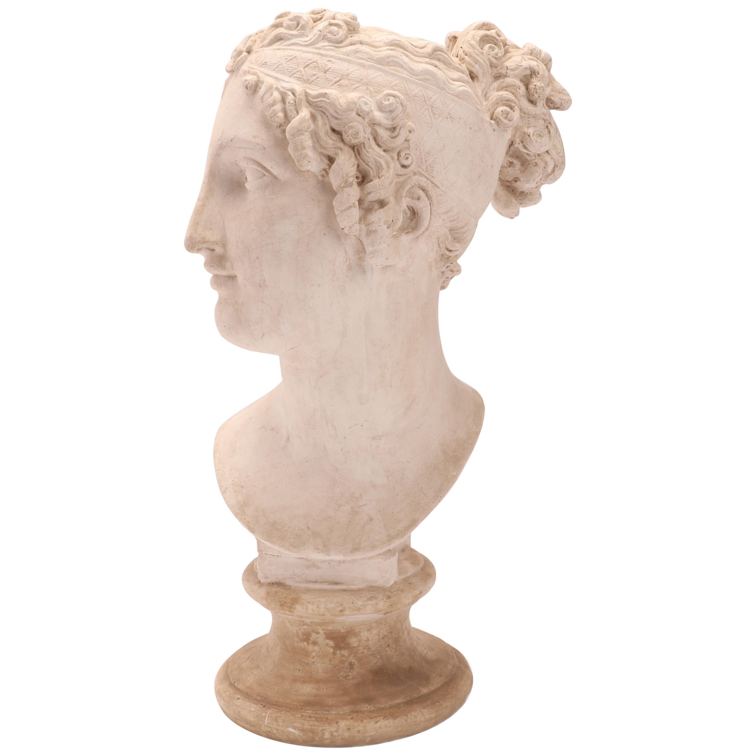 Head of a Women Neoclassic Portrait, Italy, 1890