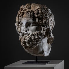 Head of Asclepius, Modern Plaster Cast after the Antique, 21st Century