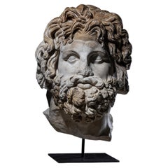 Head of Asclepius, Modern Plaster Cast after the Antique, 21st Century