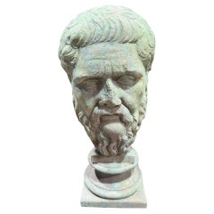 TÊTE DE PLATO EN TERRACOTTA DE LA GLYPTOTHEK DE MUNICH 20e siècle