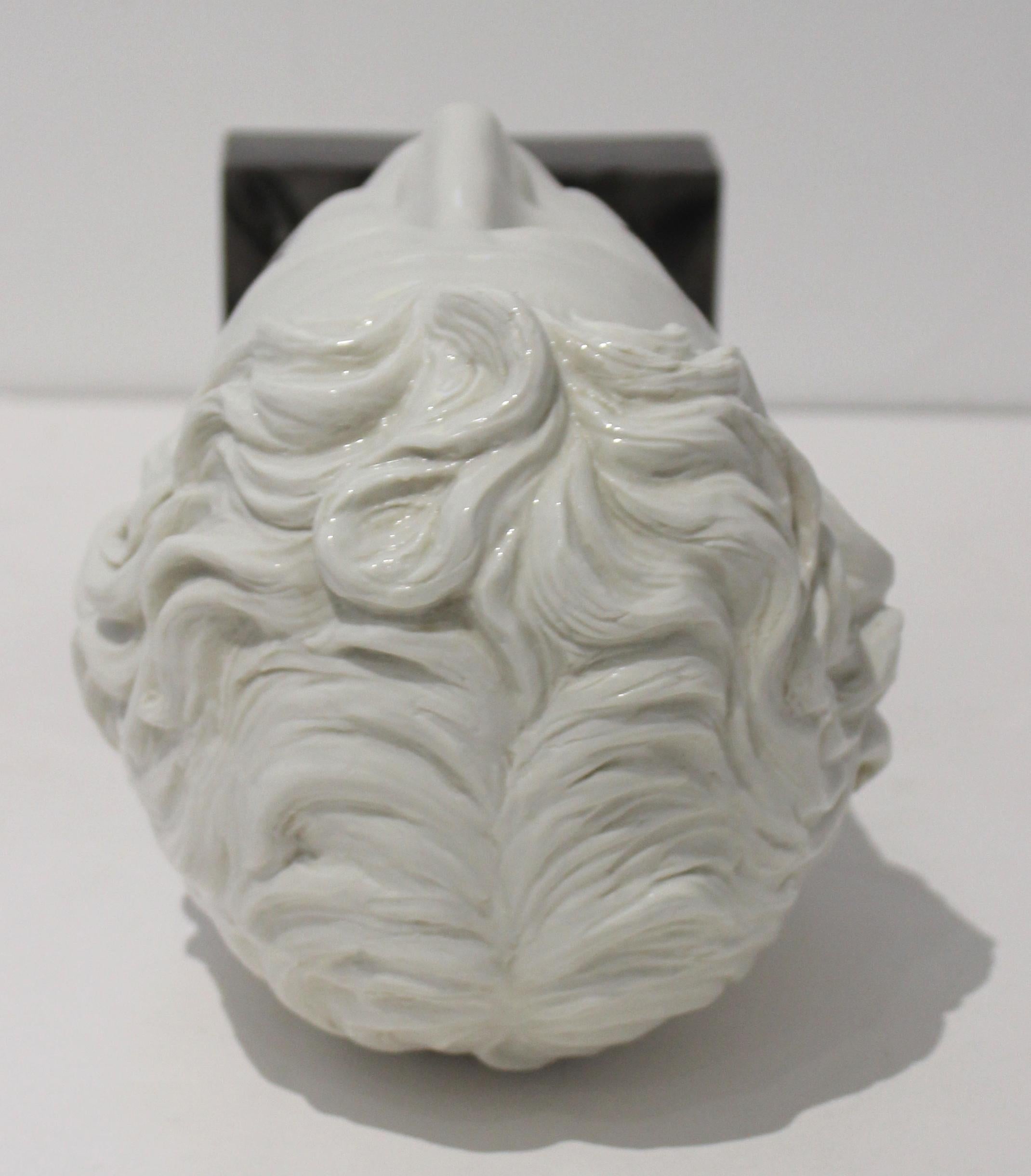 20th Century Head of Roam Male in White Porcelain For Sale