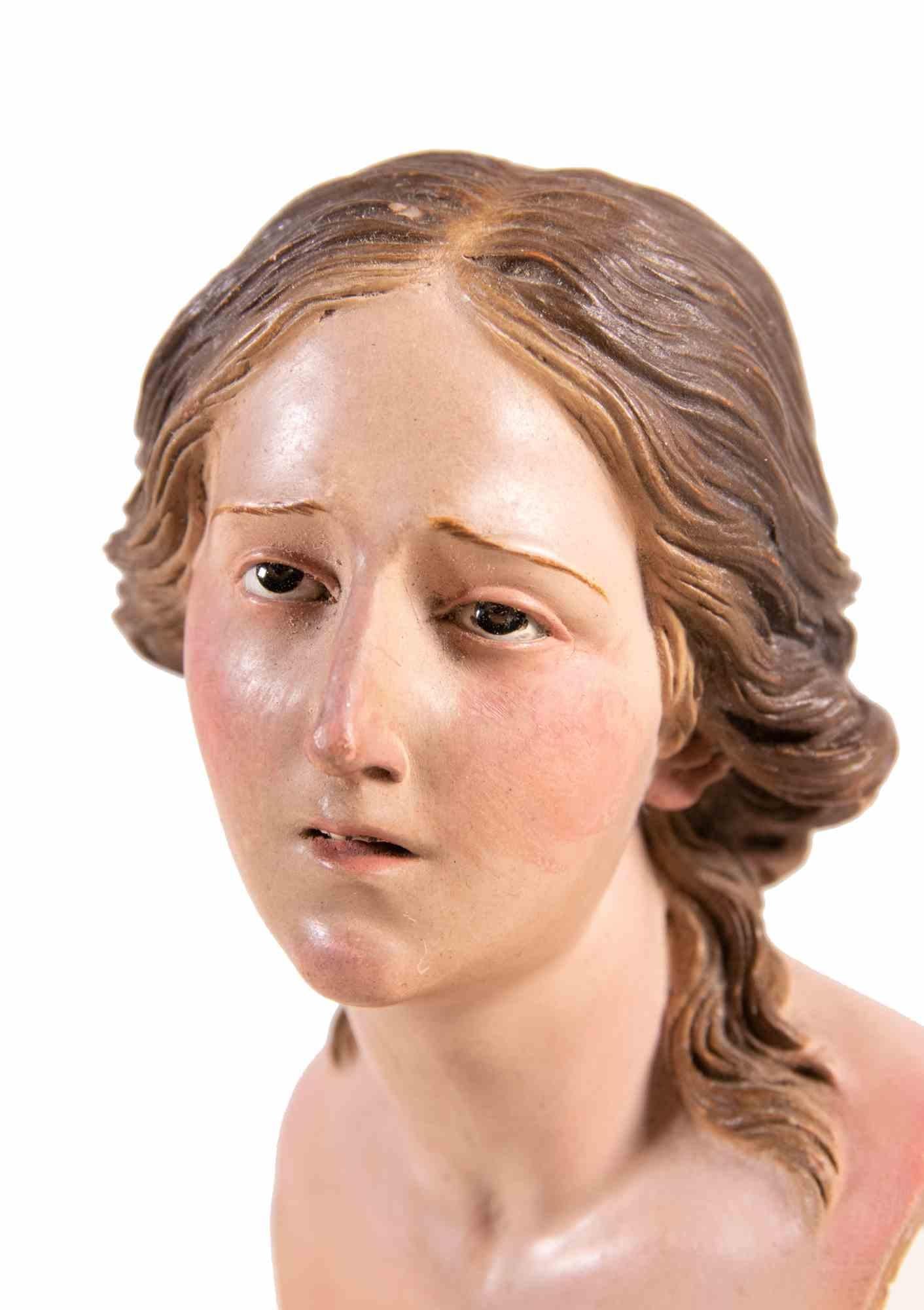 Ceramica Testa di donna, Italia, XVIII secolo in vendita