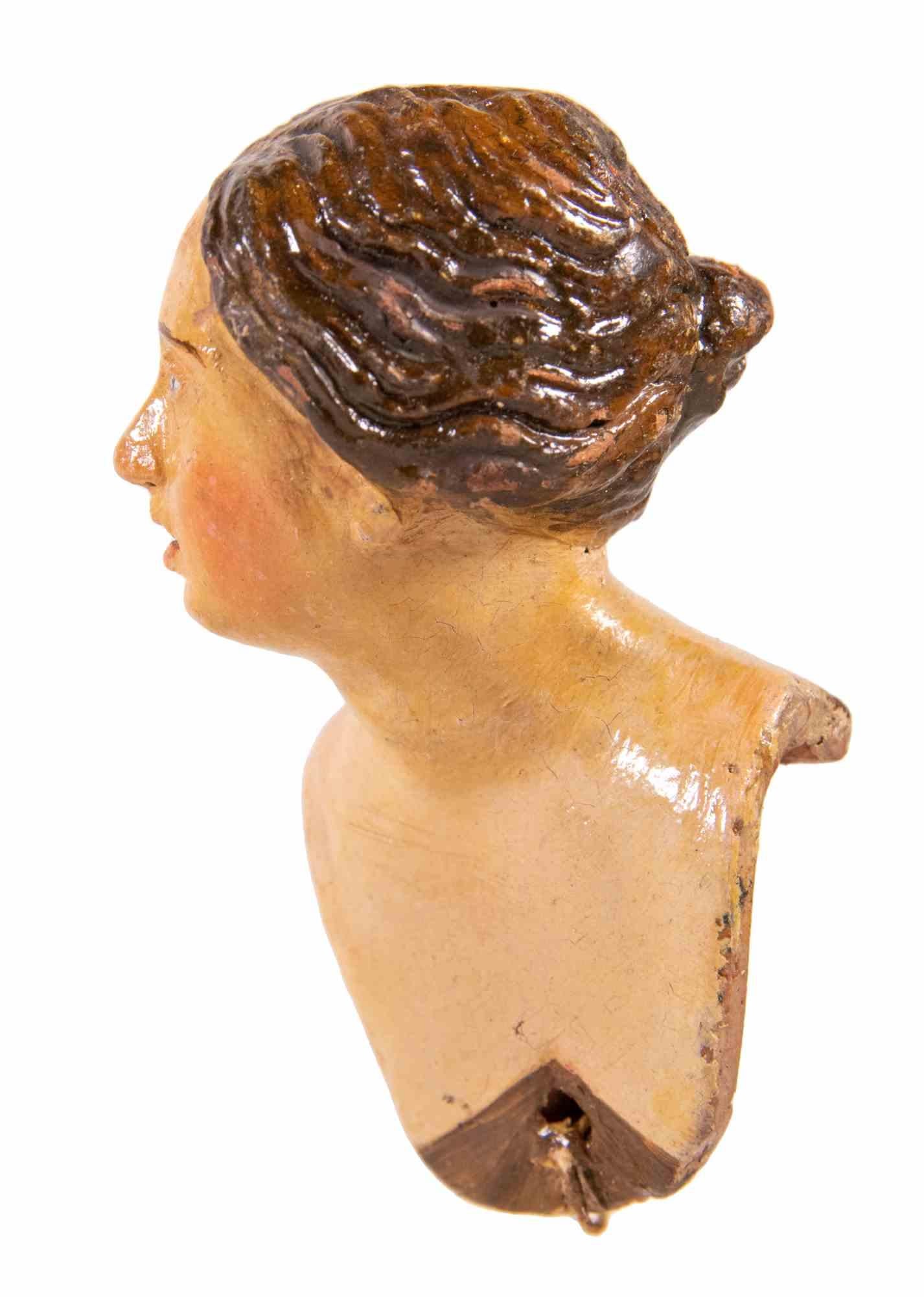 Ceramica Testa di donna, Italia, XVIII secolo in vendita