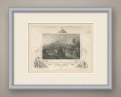 Head Waters of the Juniata, Pennsylvania, Penn's Treaty Vignette, circa 1850