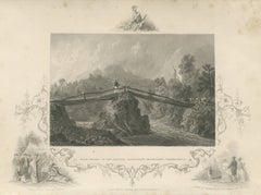 Head Waters of the Juniata, Pennsylvania, Penn's Treaty Vignette, circa 1850