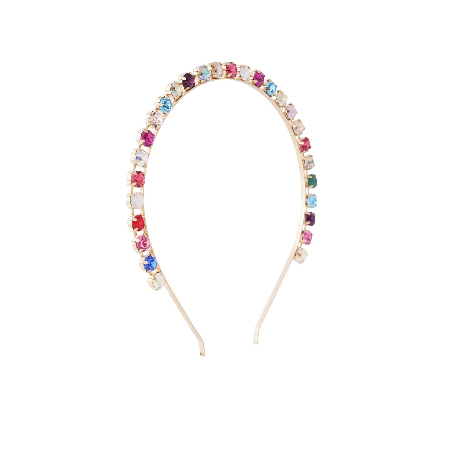 MODERNO ACCESSORIO PER CAPELLI DI LUSSO, questo pezzo aggiunge un tocco di festa al tuo look.

Fatto a mano in Italia con amore
Cristalli Swarovski multicolore
Ottone placcato oro 24kt
Senza nichel
Questo articolo è placcato. Pulisci solo con un