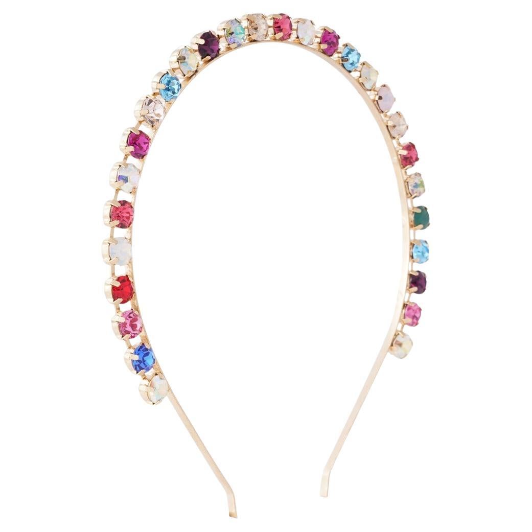 Kopfband vera Regenbogen-Kristall NWOT