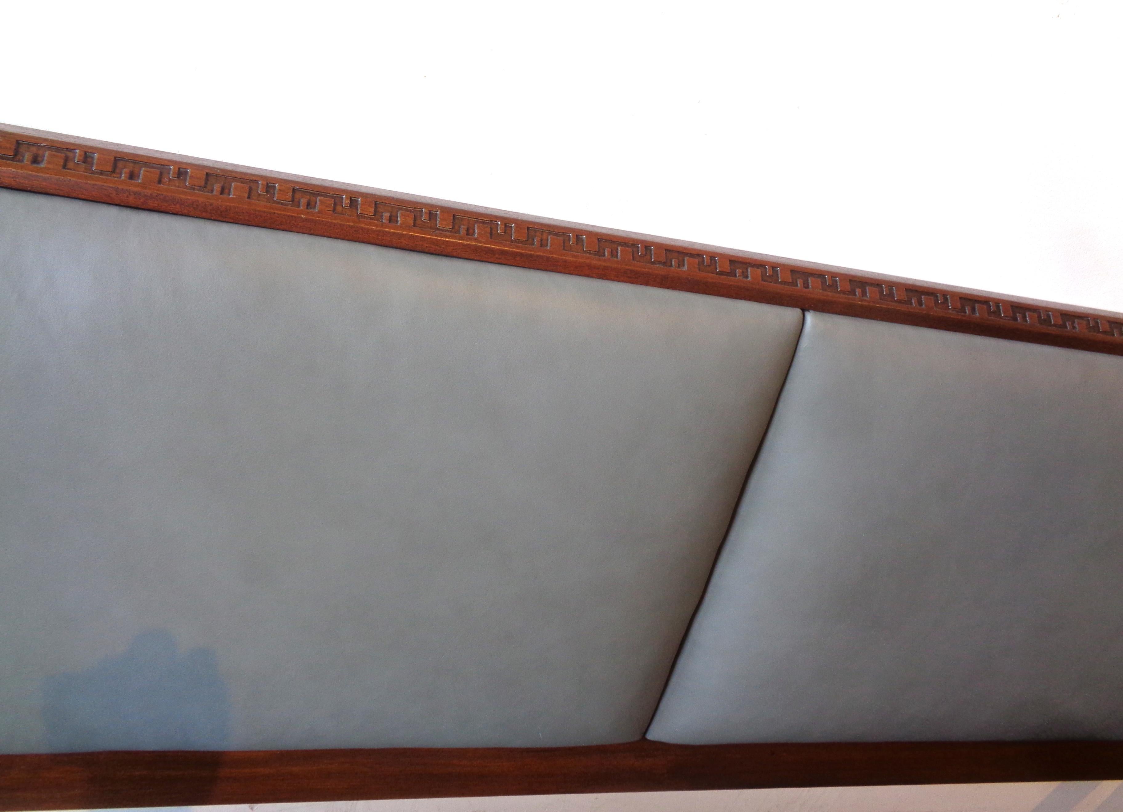 Rare King-Size Headboard by Frank Lloyd Wright In Excellent Condition In Los Angeles, CA