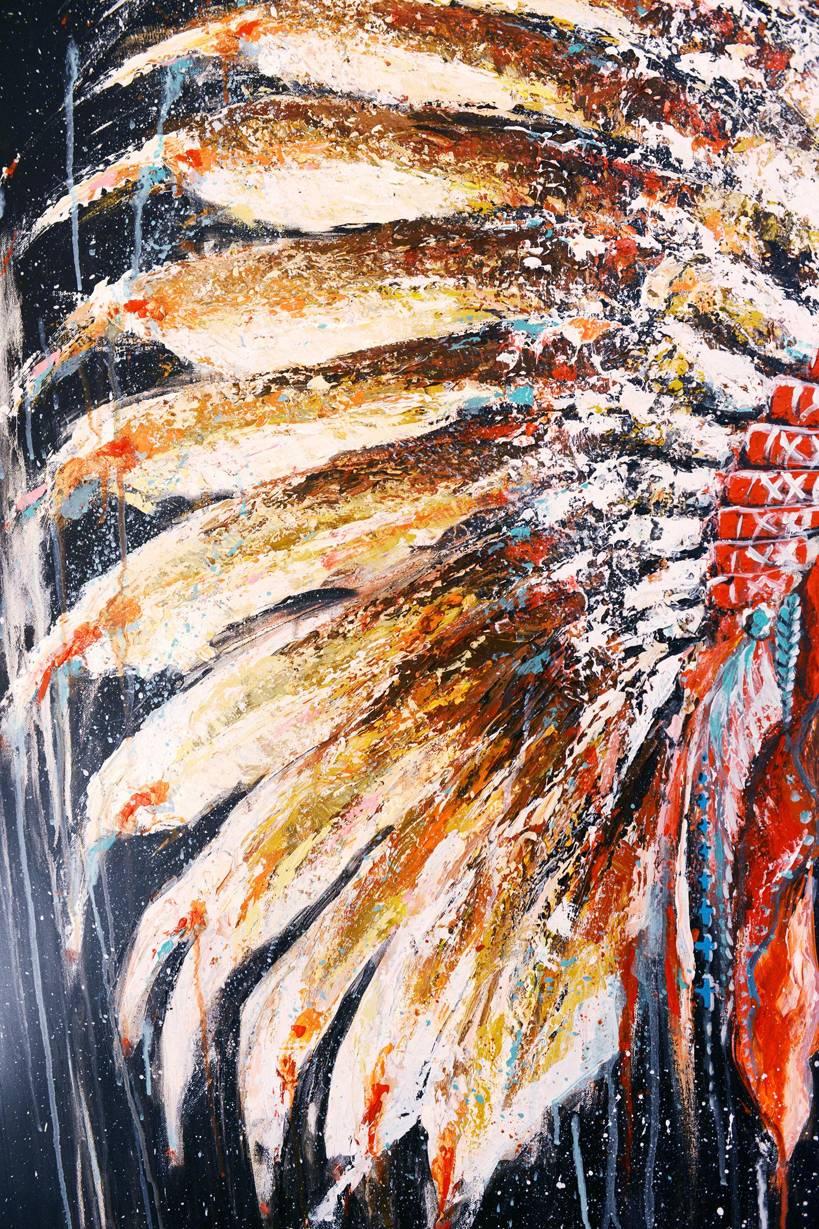 English Headdress Painting For Sale