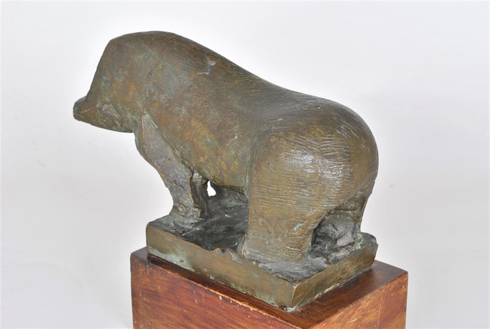 Animal sin cabeza, escultura de bronce, años 50/60 en venta 3