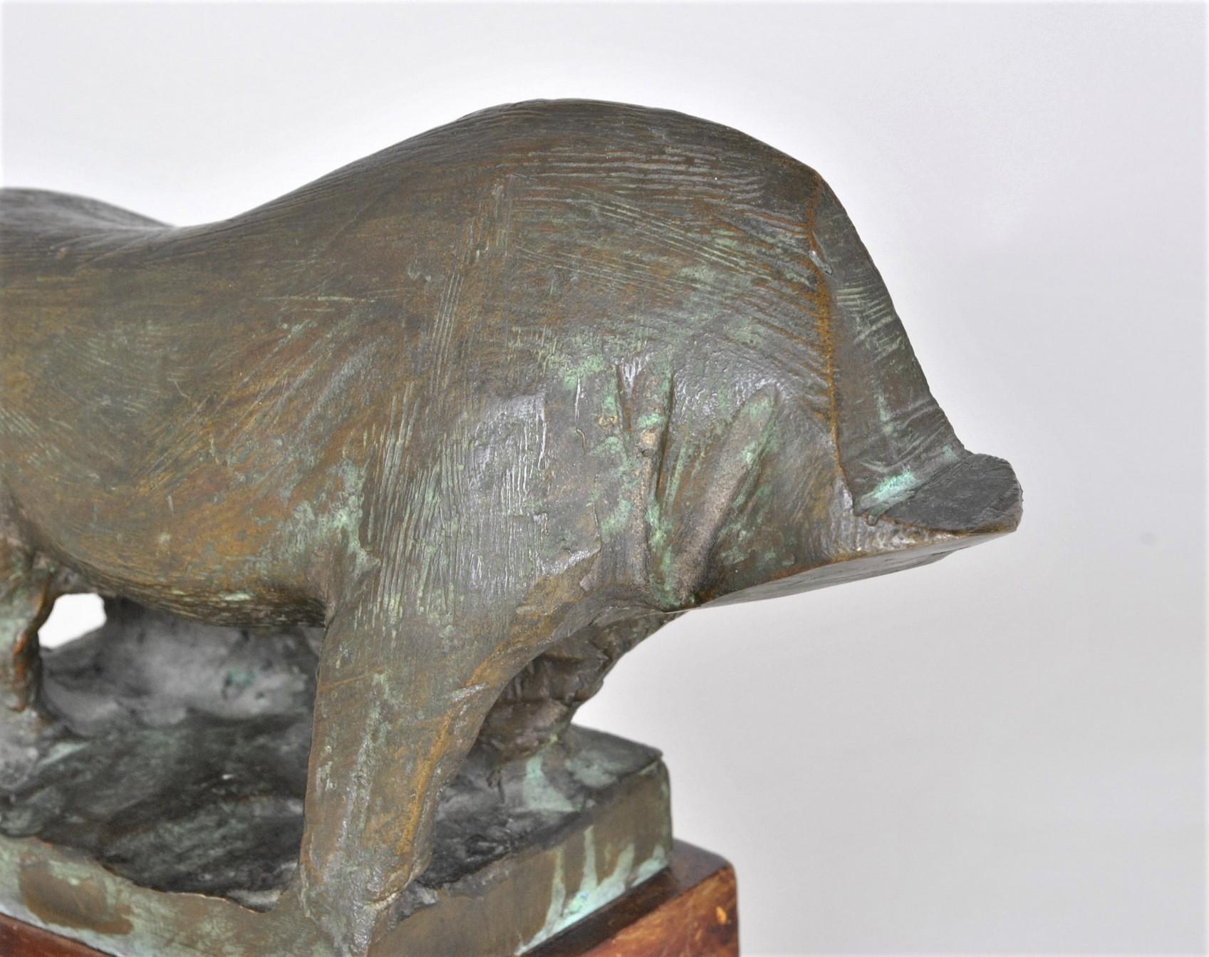 Animal sin cabeza, escultura de bronce, años 50/60 siglo XX en venta